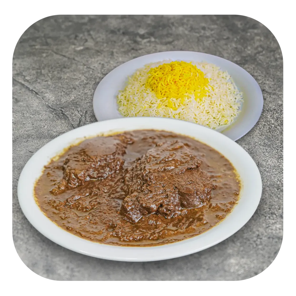 چلو فسنجان مرغ