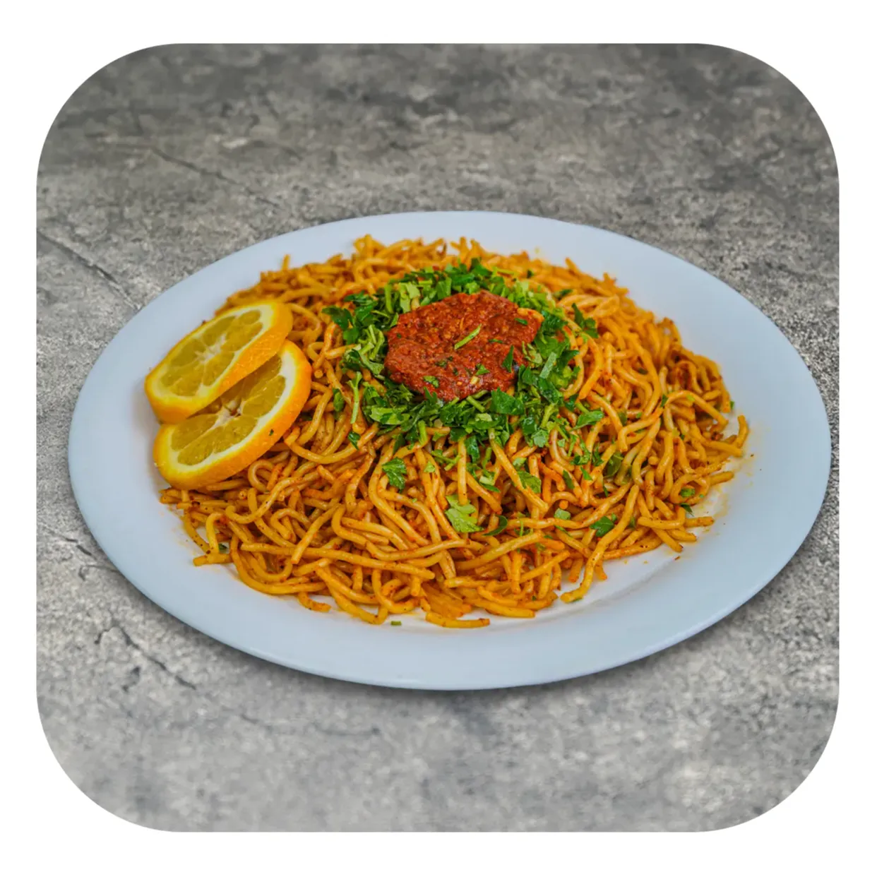 ماکارونی با گوشت و قارچ