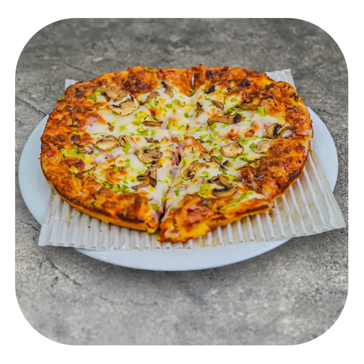 بزرگ قارچ و گوشت
