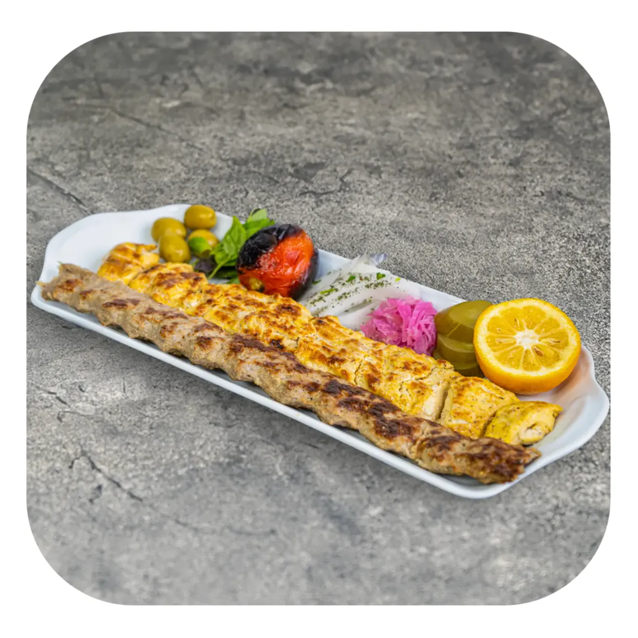 کباب وزیری (جوجه و کوبیده)
