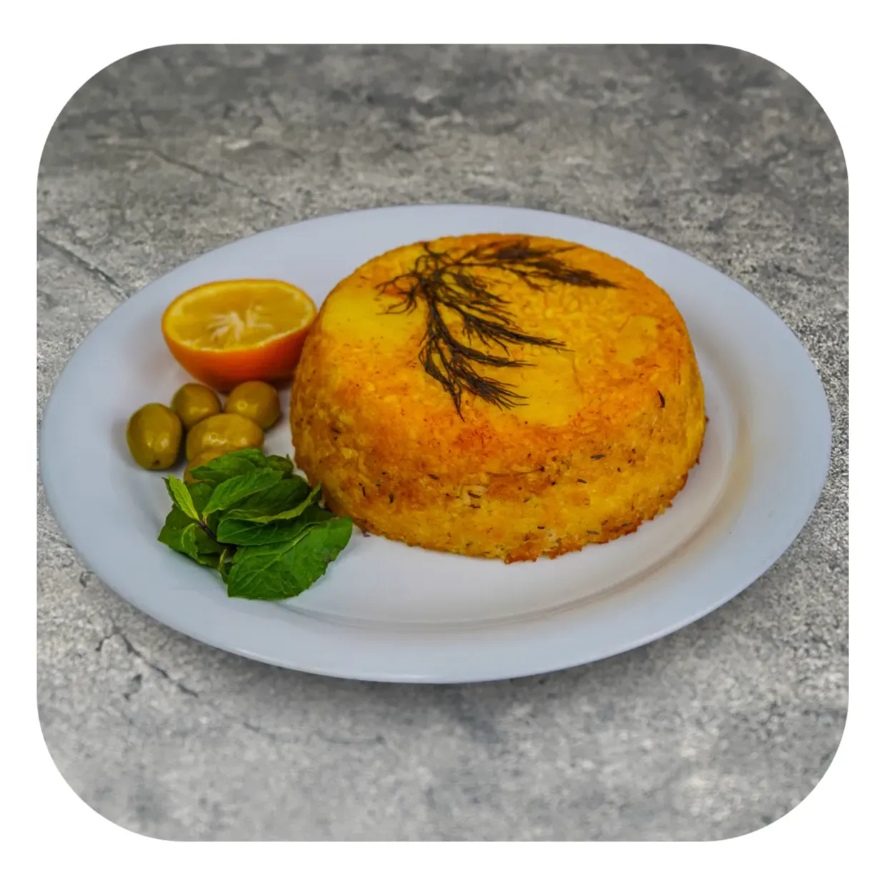 کته پلو زیره با گوشت گردن