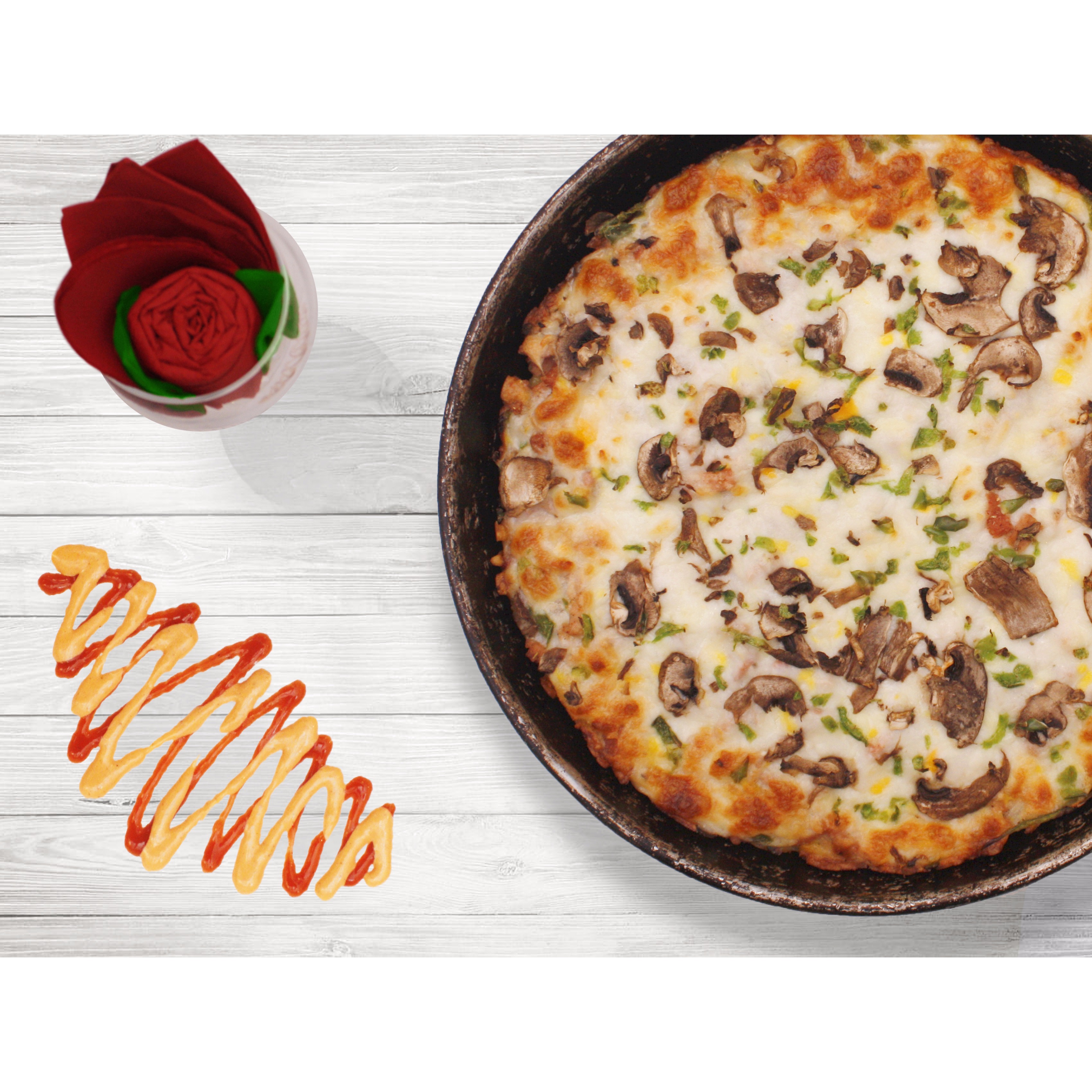 بزرگ قارچ و گوشت