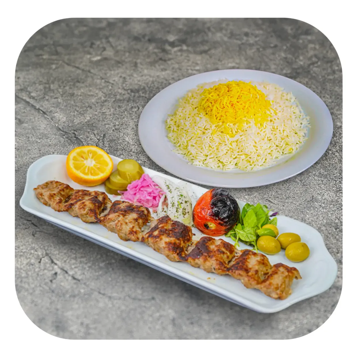 چلو لقمه یزدی شقایق